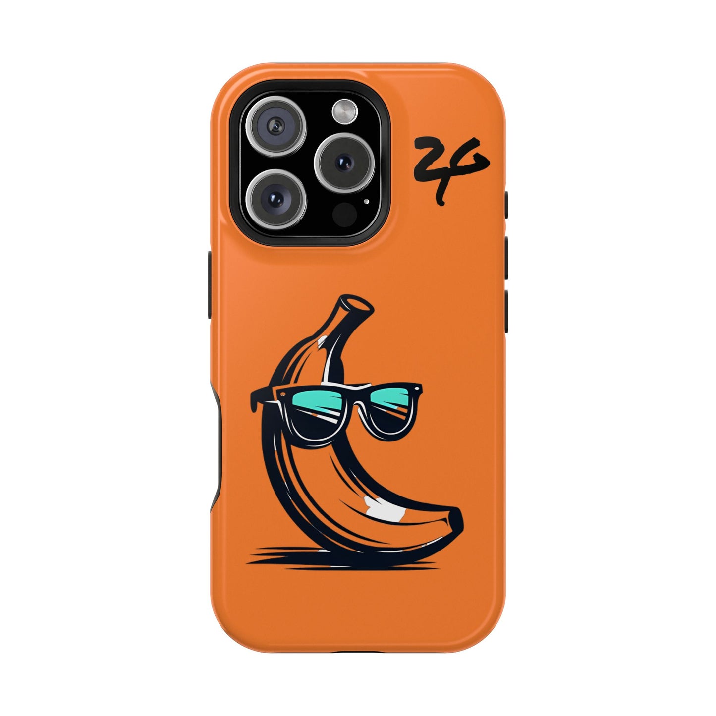 2 Tired Gorillaz, (2TG Sigma Banana) Impact-Resistant Cases (Orange/Black)