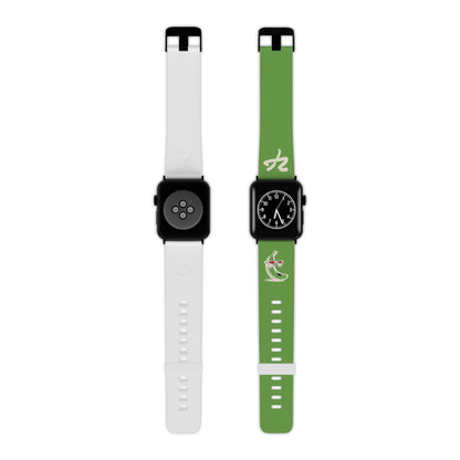 2 Tired Gorillaz (2TG, Sigma Banana), Rubber Watch Band for Apple Watch (Green)