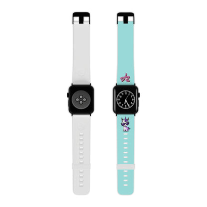 2TG (Lina Unicorn), Rubber Watch Band for Apple Watch (Sky)