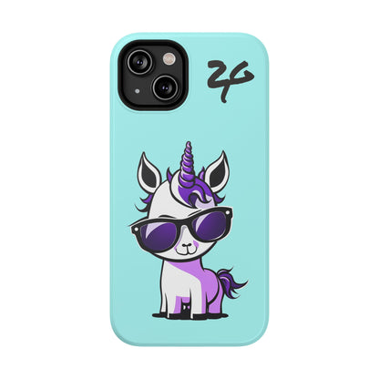 2 Tired Gorillaz, (2TG Lina Unicorn) Impact-Resistant Cases (Sky)