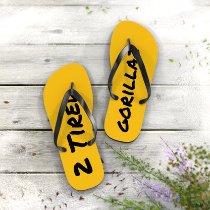 2 Tired Gorillaz, Flip Flops (Yellow)