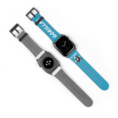 2 Tired Gorillaz, Vegan Leather Watch Band (Turquoise)