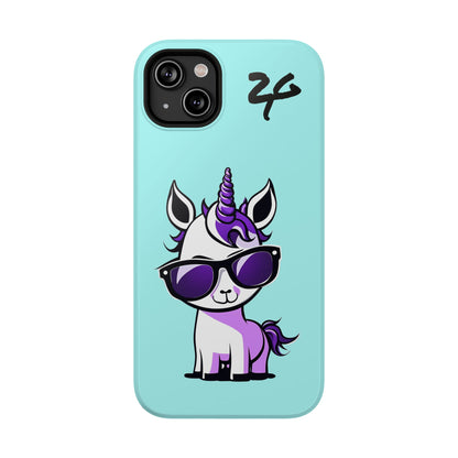 2 Tired Gorillaz, (2TG Lina Unicorn) Impact-Resistant Cases (Sky)