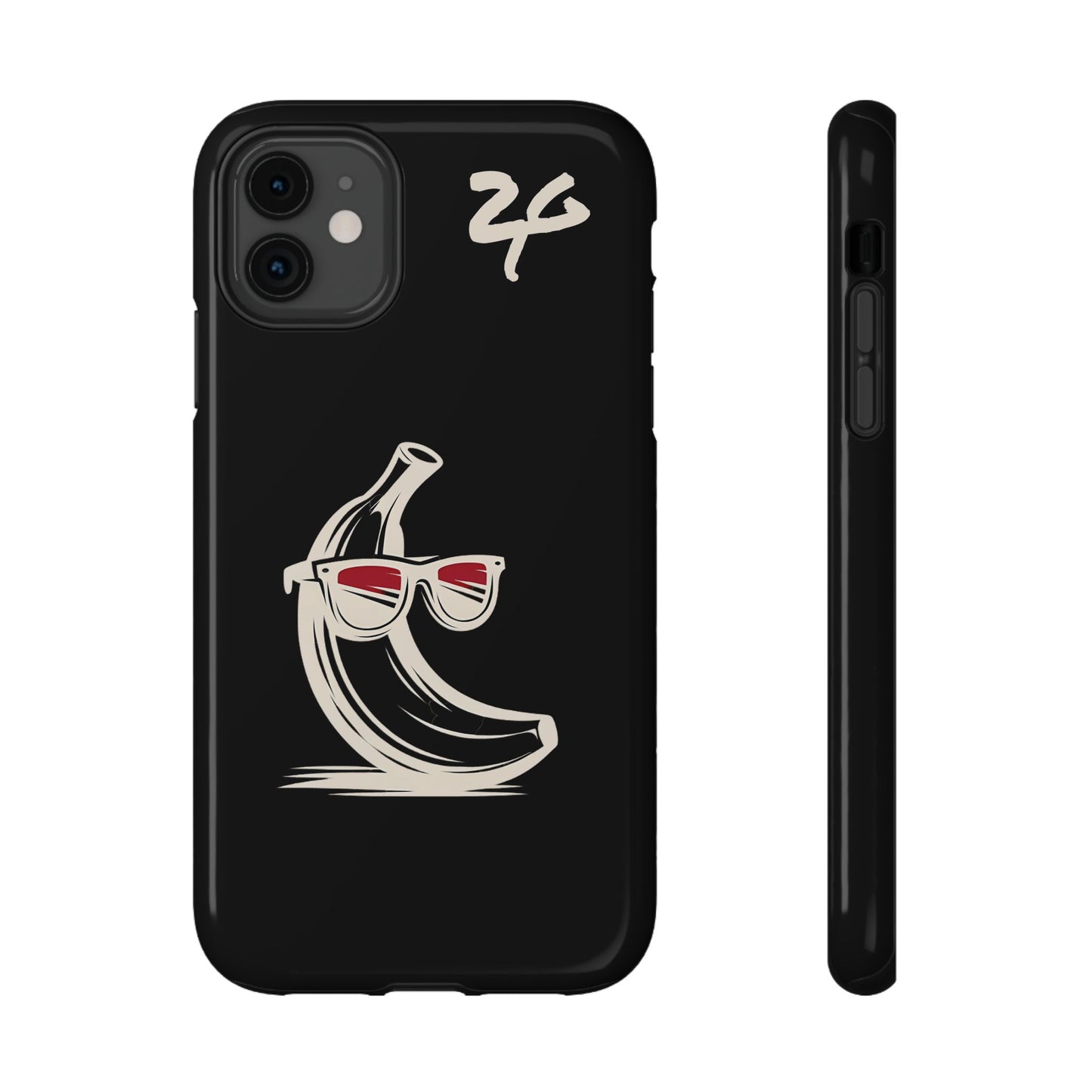 2 Tired Gorillaz, (2TG Sigma Banana) Impact-Resistant Cases (Black)