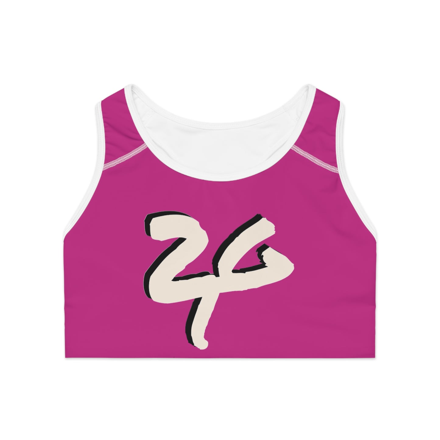 2 Tired Gorillaz (2TG), Sports Bra (Dark Pink)