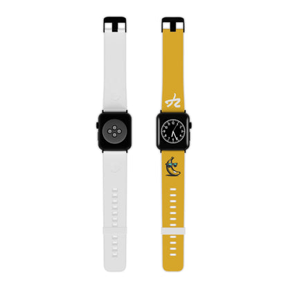 2 Tired Gorillaz (2TG, Sigma Banana), Rubber Watch Band for Apple Watch (Yellow)