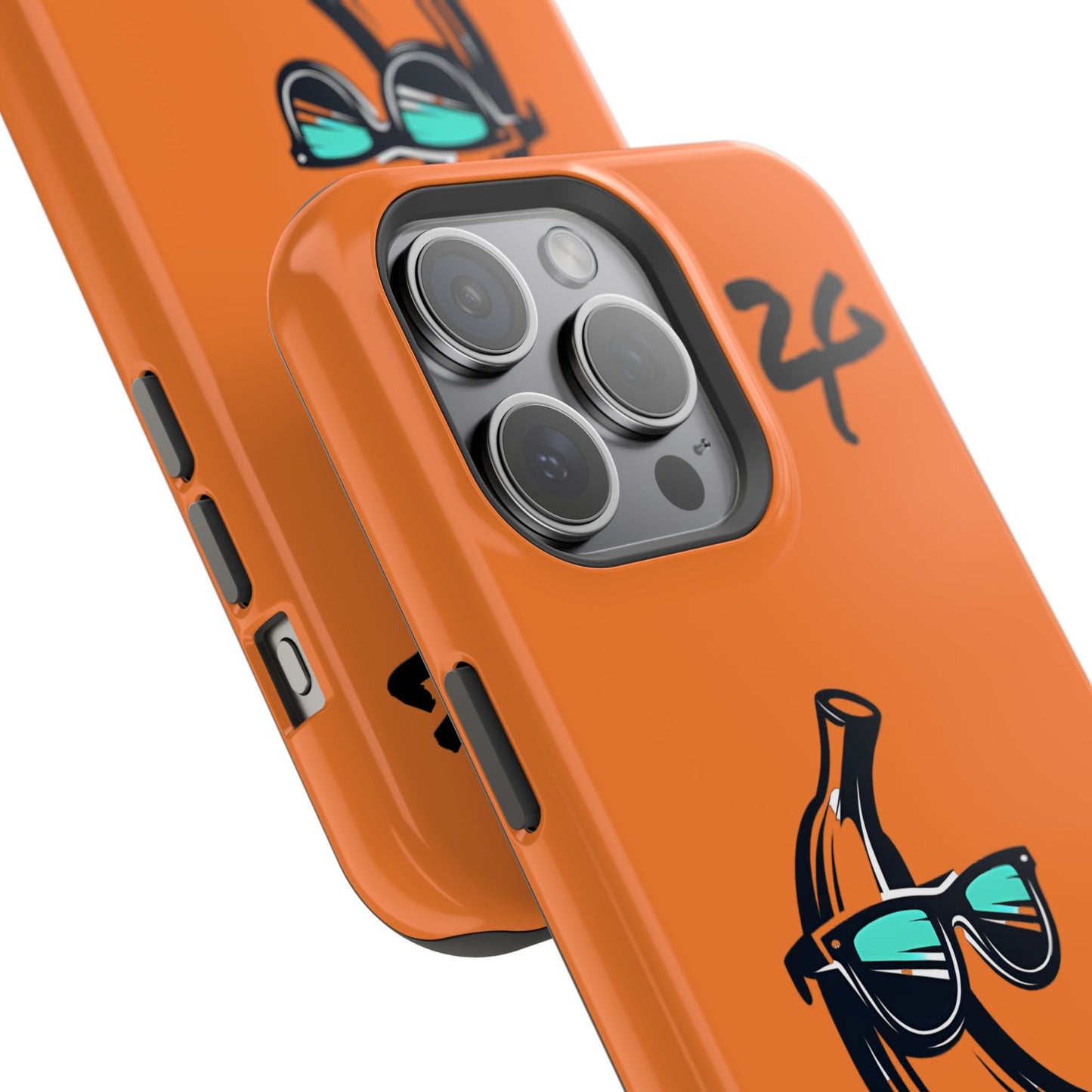 2 Tired Gorillaz, (2TG Sigma Banana) Impact-Resistant Cases (Orange/Black)