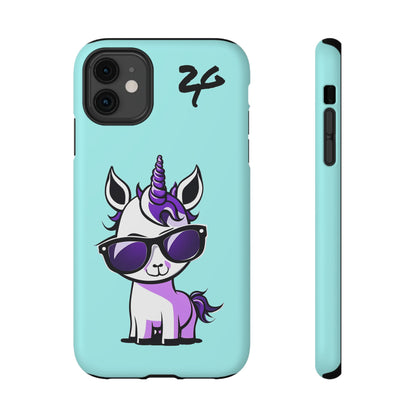 2 Tired Gorillaz, (2TG Lina Unicorn) Impact-Resistant Cases (Sky)