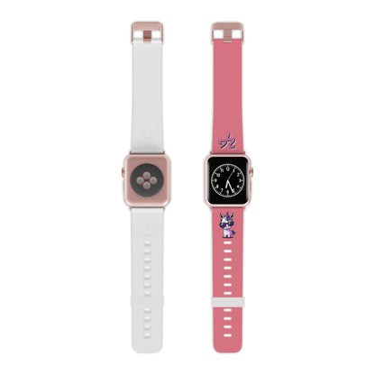 2TG (Lina Unicorn), Rubber Watch Band for Apple Watch (Bubblegum)