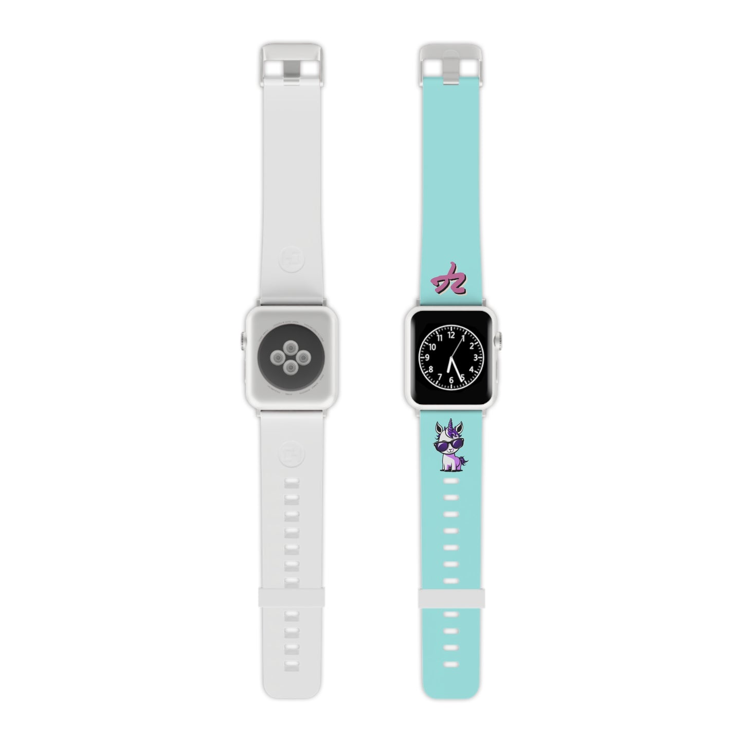 2TG (Lina Unicorn), Rubber Watch Band for Apple Watch (Sky)