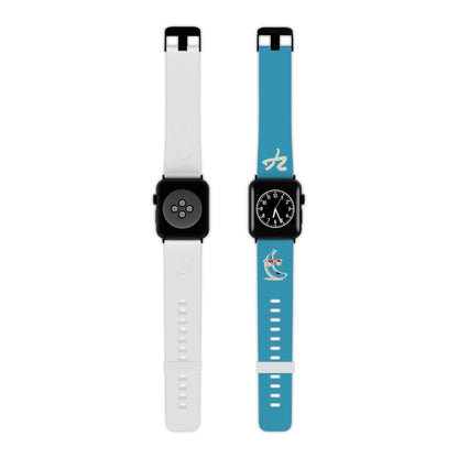 2 Tired Gorillaz (2TG, Sigma Banana), Rubber Watch Band for Apple Watch (Turquoise)