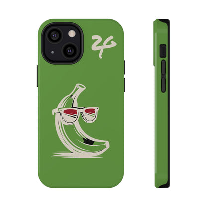 2 Tired Gorillaz, (2TG Sigma Banana) Impact-Resistant Cases (Green)