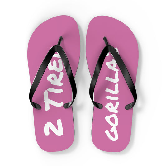 2 Tired Gorillaz, Flip Flops (Pink)