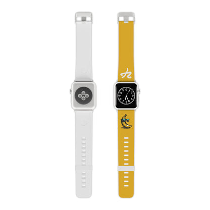 2 Tired Gorillaz (2TG, Sigma Banana), Rubber Watch Band for Apple Watch (Yellow)