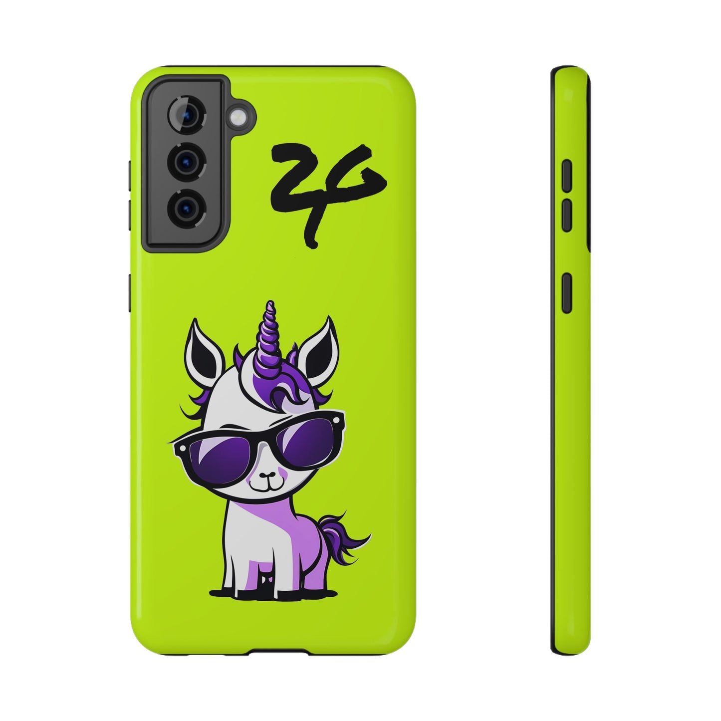 2 Tired Gorillaz, (2TG Lina Unicorn) Impact-Resistant Cases (Neon)