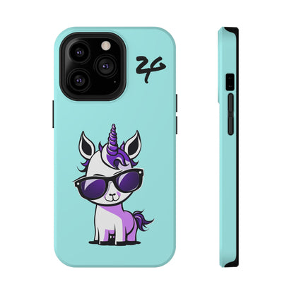 2 Tired Gorillaz, (2TG Lina Unicorn) Impact-Resistant Cases (Sky)