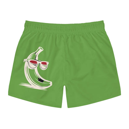 2 Tired Gorillaz, (Sigma Banana) Swim Shorts(Green)