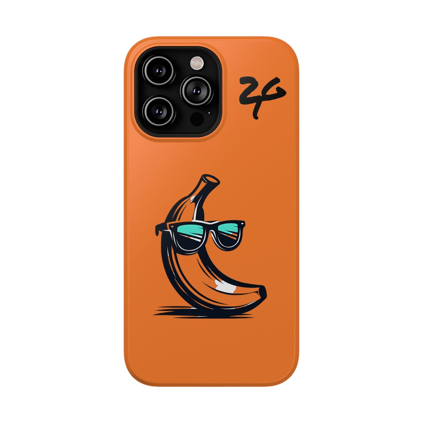 2 Tired Gorillaz, (2TG Sigma Banana) Impact-Resistant Cases (Orange/Black)