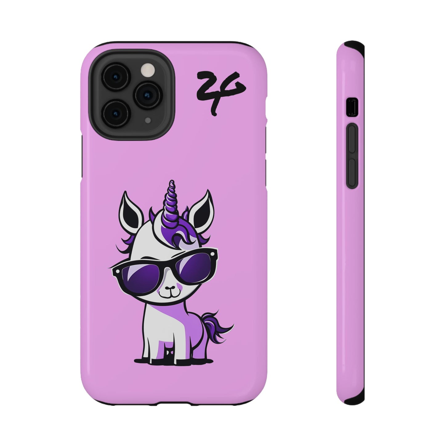 2 Tired Gorillaz, (2TG Lina Unicorn) Impact-Resistant Cases (Cotton Candy)