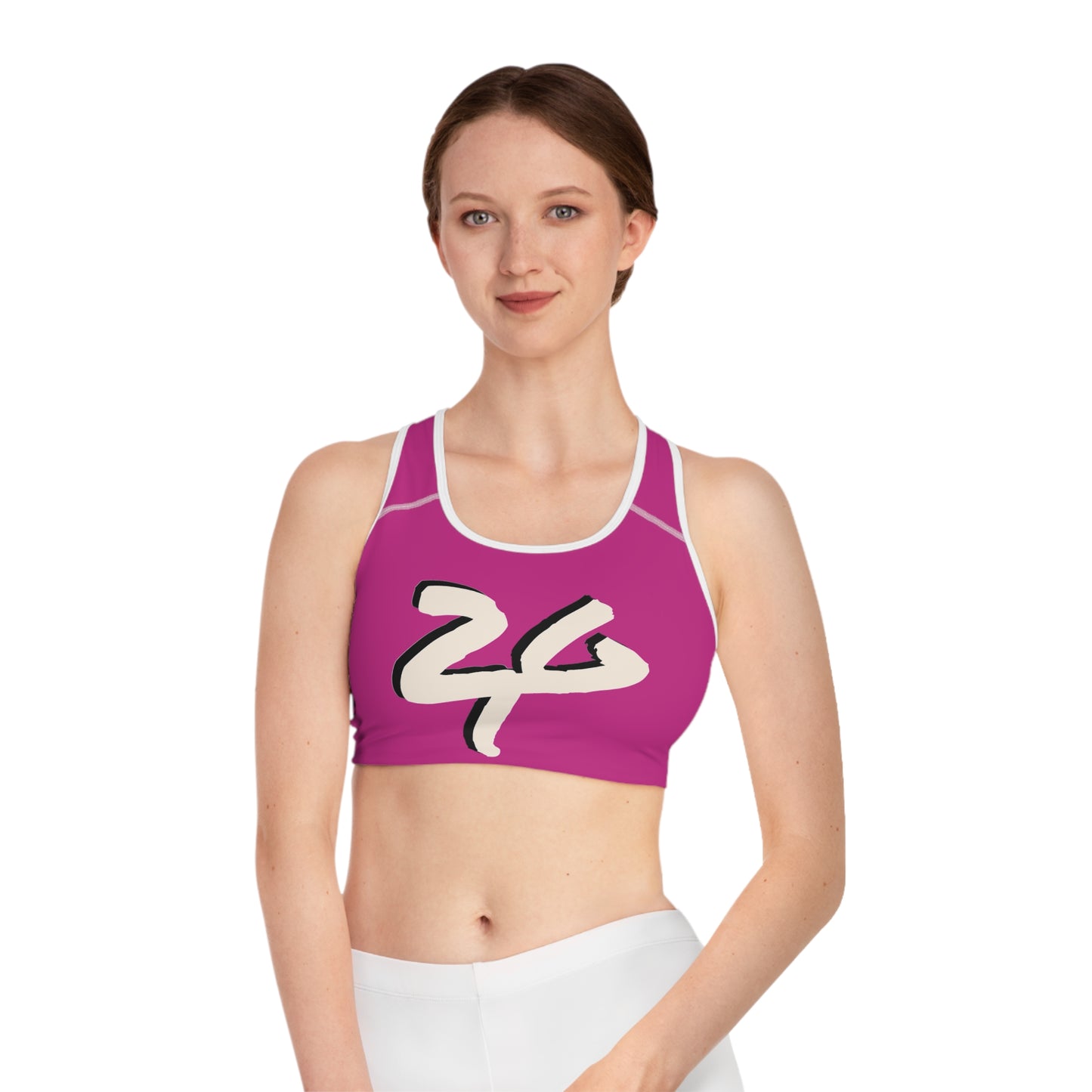 2 Tired Gorillaz (2TG), Sports Bra (Dark Pink)