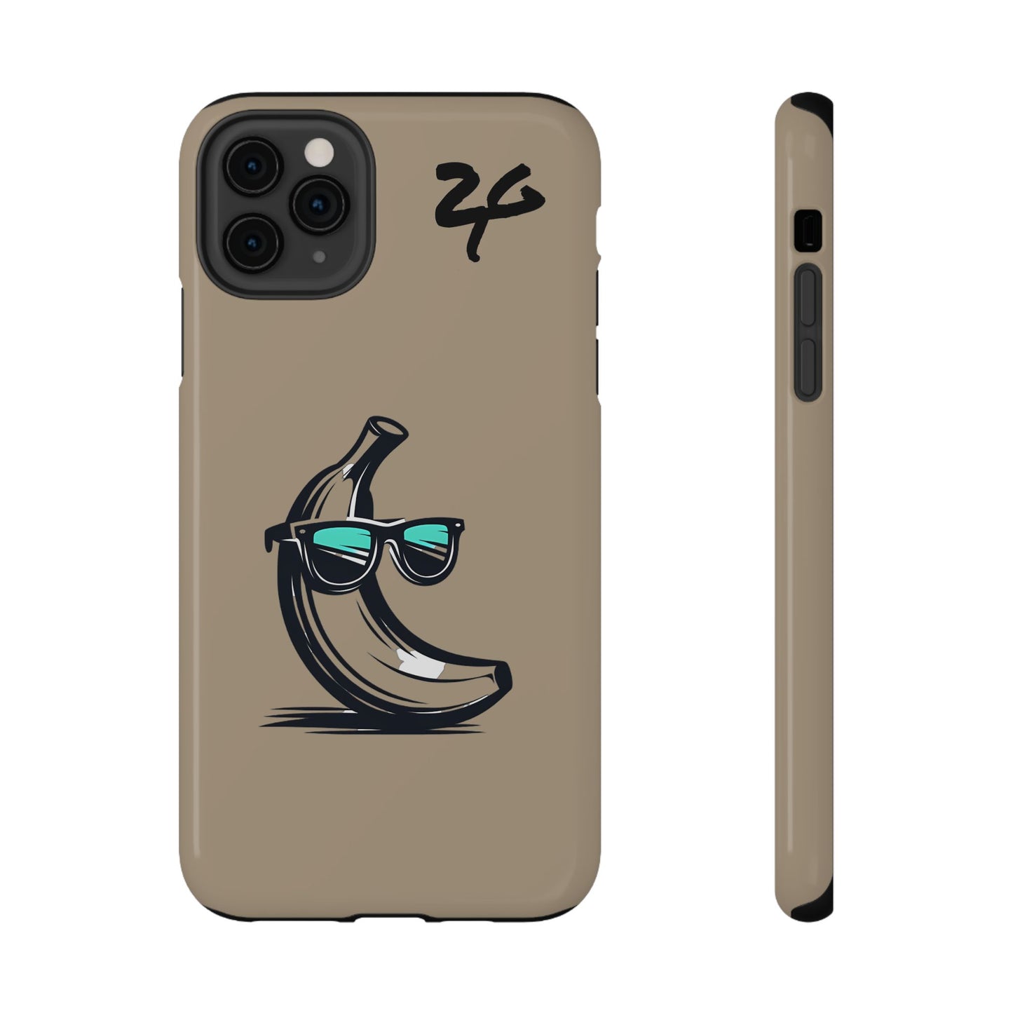 2 Tired Gorillaz, (2TG Sigma Banana) Impact-Resistant Cases (Sandy/black)