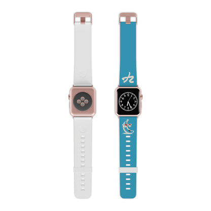 2 Tired Gorillaz (2TG, Sigma Banana), Rubber Watch Band for Apple Watch (Turquoise)