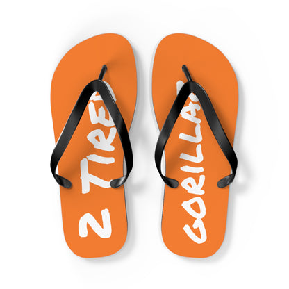 2 Tired Gorillaz, Flip Flops (Orange)