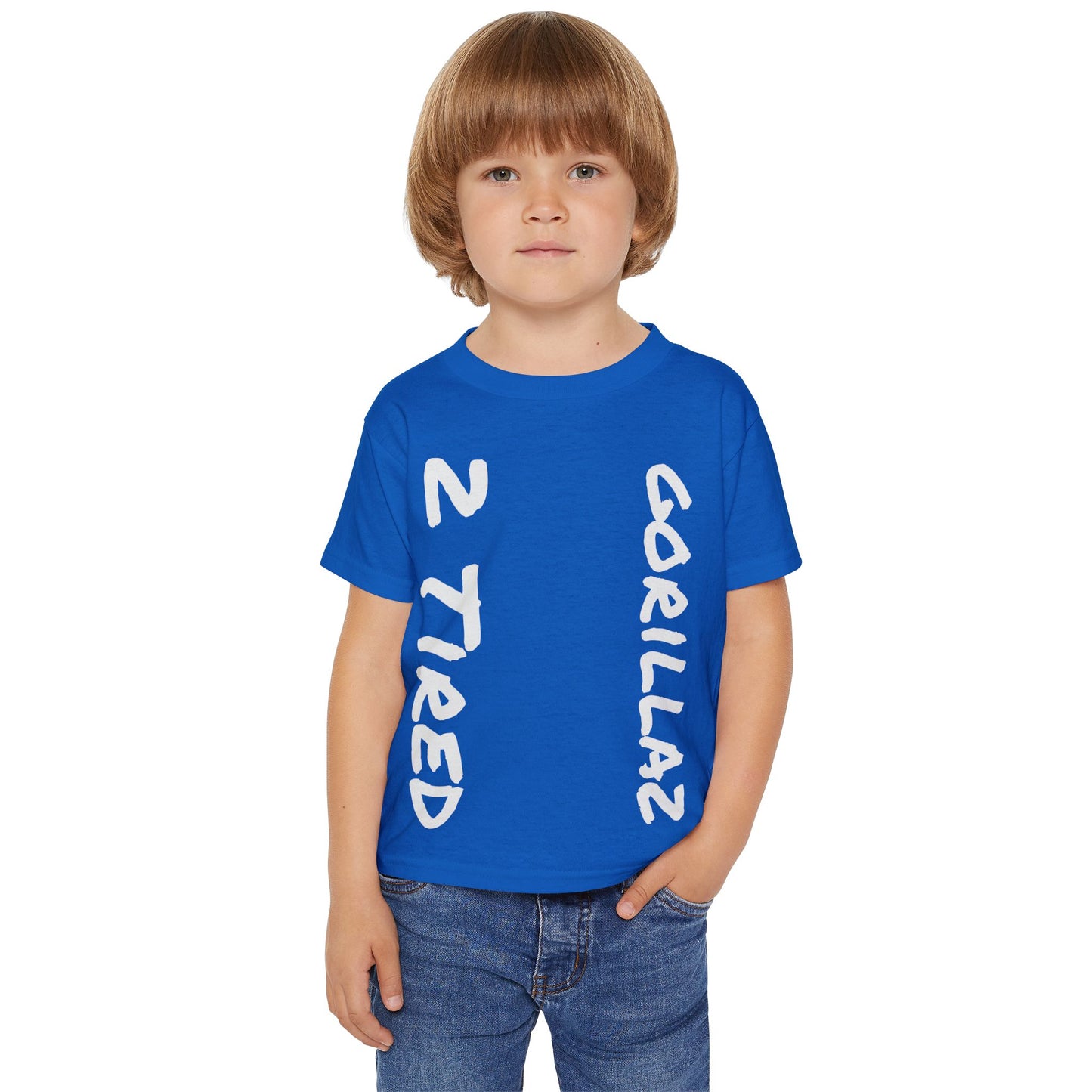 2 Tired Gorillaz, Heavy Cotton™ Toddler T-shirt