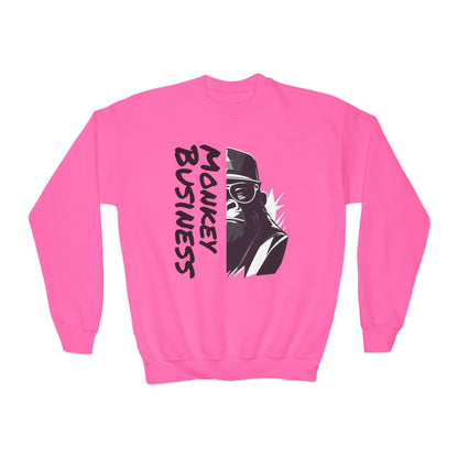 2 Tired Gorillaz, Teen Crewneck Sweatshirt