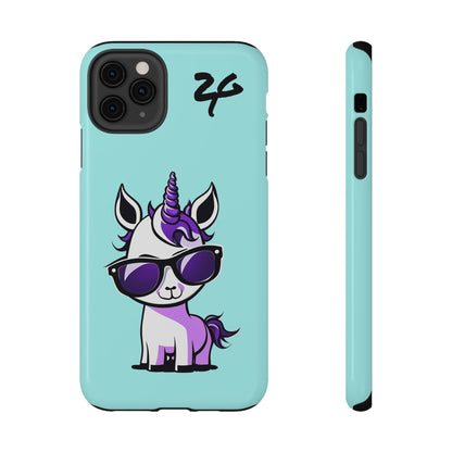 2 Tired Gorillaz, (2TG Lina Unicorn) Impact-Resistant Cases (Sky)