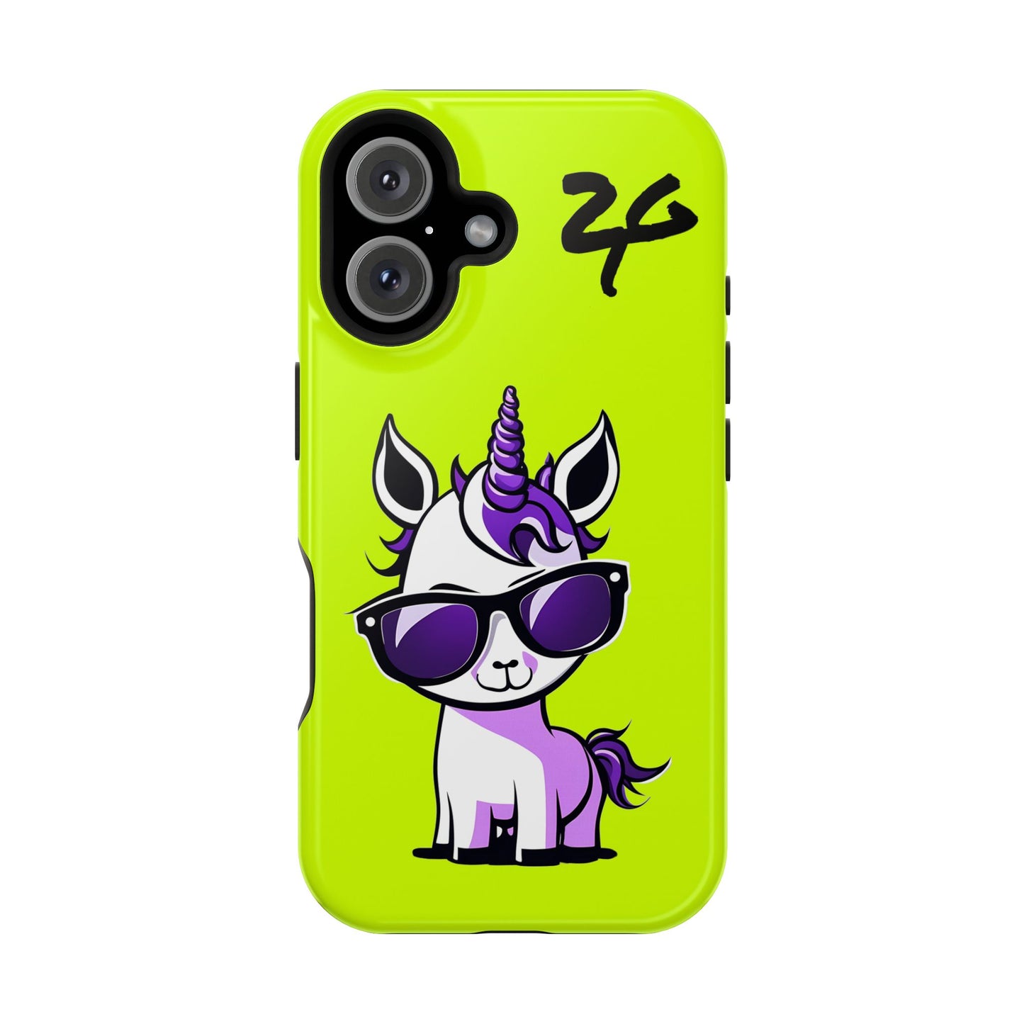 2 Tired Gorillaz, (2TG Lina Unicorn) Impact-Resistant Cases (Neon)