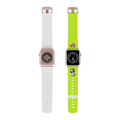 2TG (Lina Unicorn), Rubber Watch Band for Apple Watch (Neon)