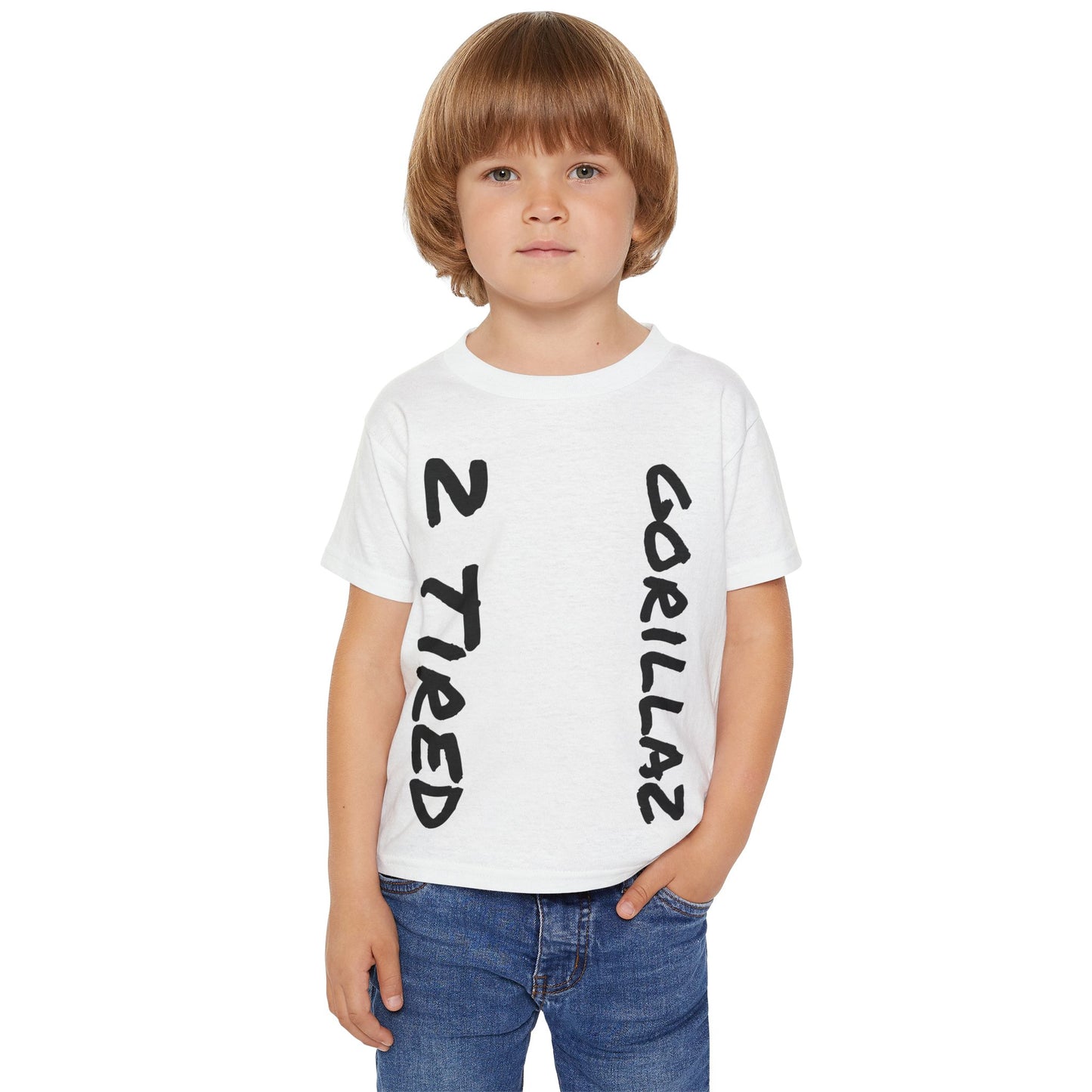 2 Tired Gorillaz, Heavy Cotton™ Toddler T-shirt