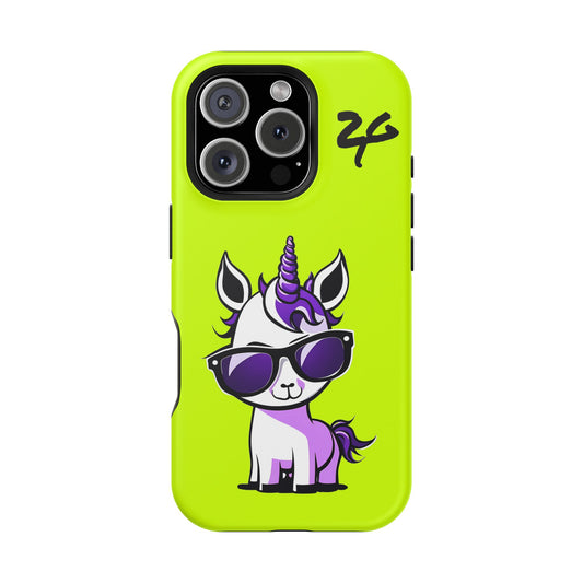 2 Tired Gorillaz, (2TG Lina Unicorn) Impact-Resistant Cases (Neon)