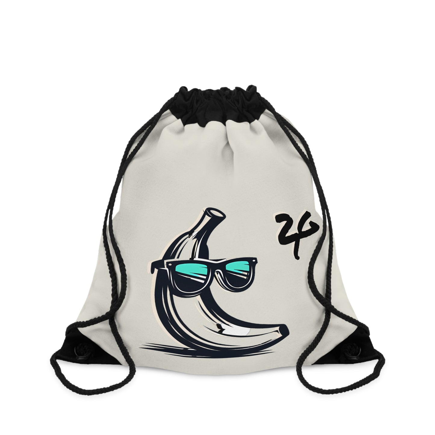 2 Tired Gorillaz, (2TG, Broken Banana) Drawstring Bag