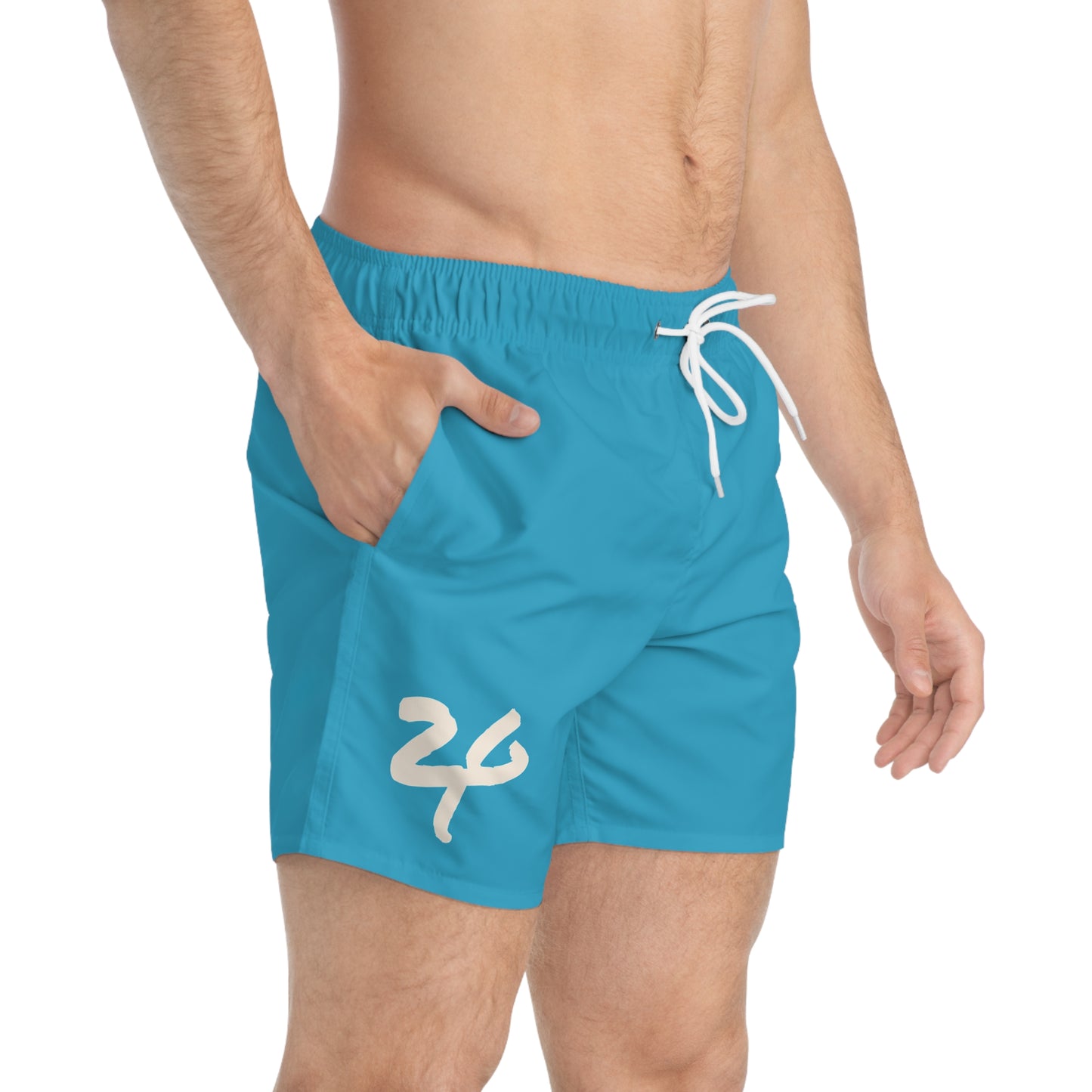 2 Tired Gorillaz, (Sigma Banana) Swim Shorts(Turquoise)