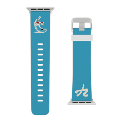 2 Tired Gorillaz (2TG, Sigma Banana), Rubber Watch Band for Apple Watch (Turquoise)