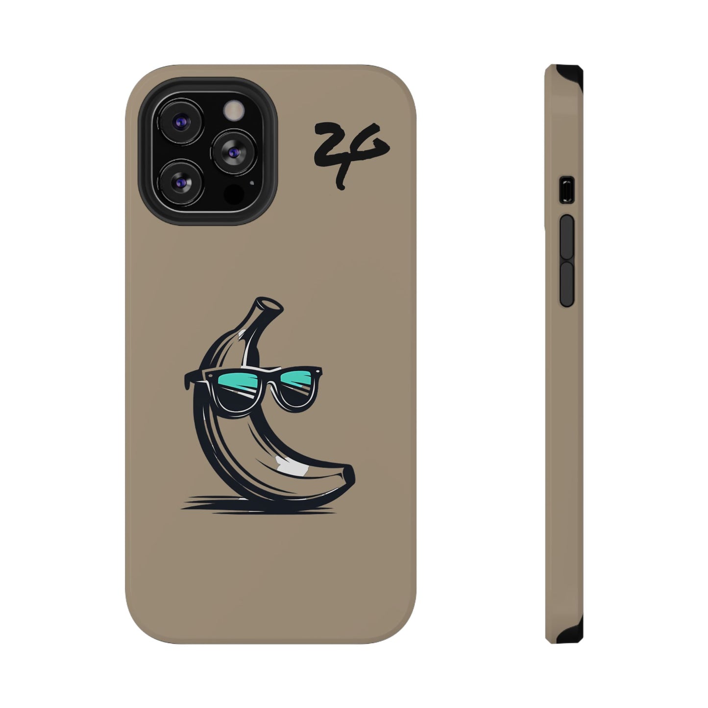 2 Tired Gorillaz, (2TG Sigma Banana) Impact-Resistant Cases (Sandy/black)