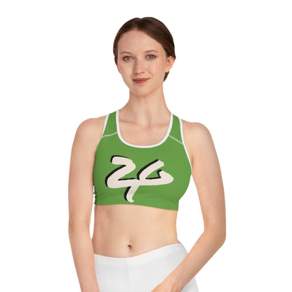 2 Tired Gorillaz (2TG), Sports Bra (Green)