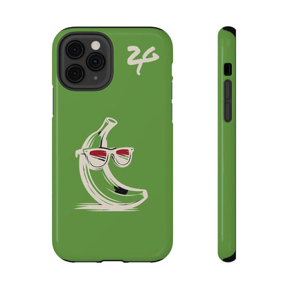 2 Tired Gorillaz, (2TG Sigma Banana) Impact-Resistant Cases (Green)