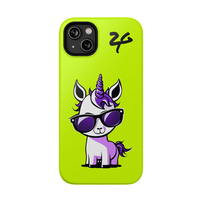 2 Tired Gorillaz, (2TG Lina Unicorn) Impact-Resistant Cases (Neon)