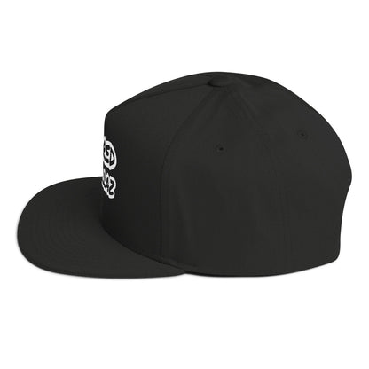 2 Tired Gorillaz Embroided Flat Bill Snapback Cap